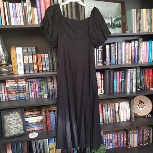 INC Black Linen Dress Medium